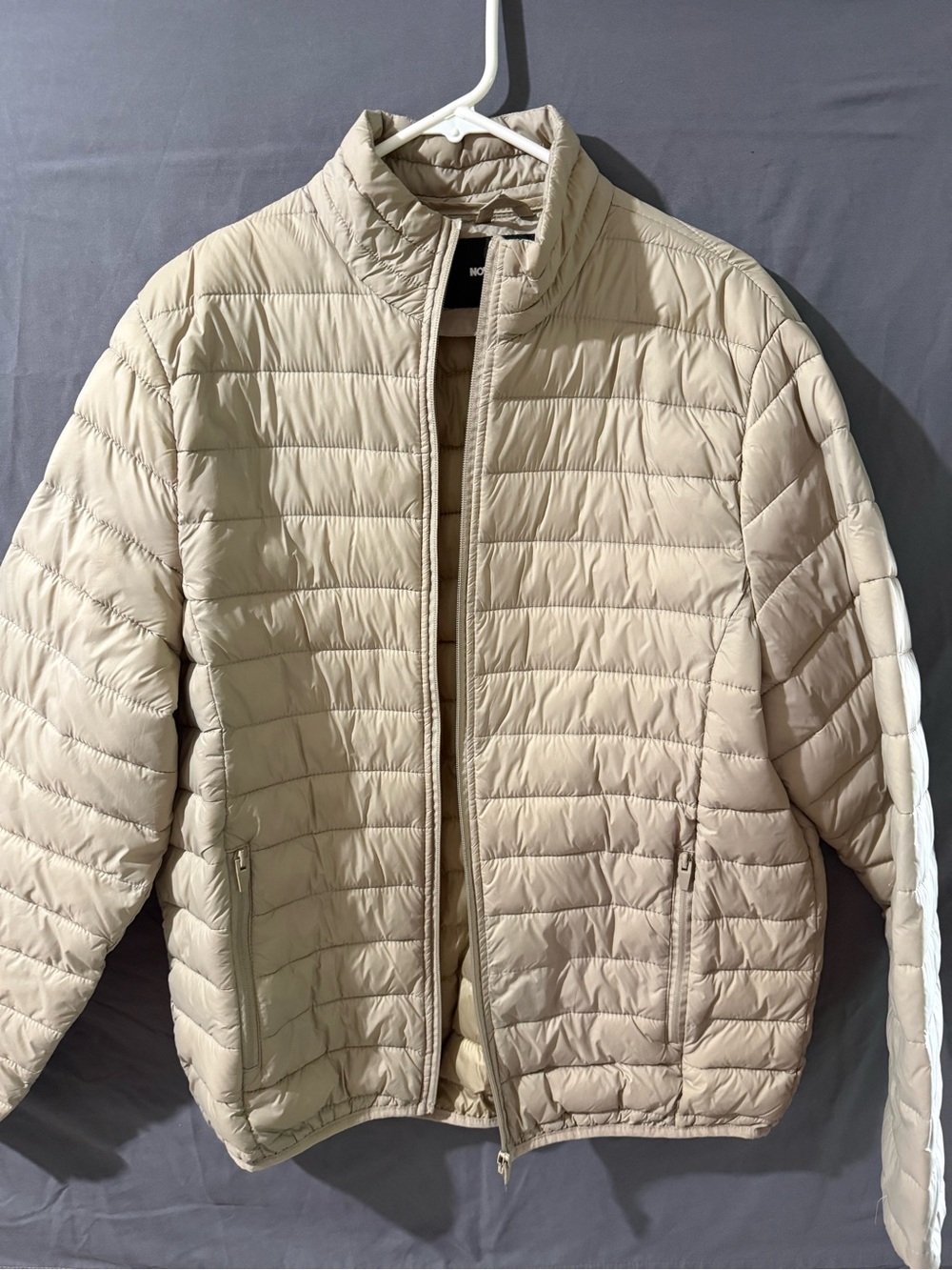 Lightweight Beige Quilted Jacket - Nova Men